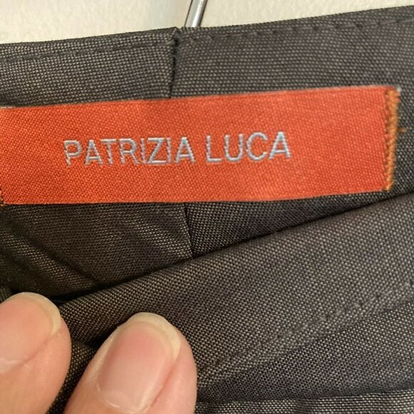 Patrizia Luca Trouser Slack Pant Charcoal Gray  Made in Italy US 10 - Picture 4 of 6